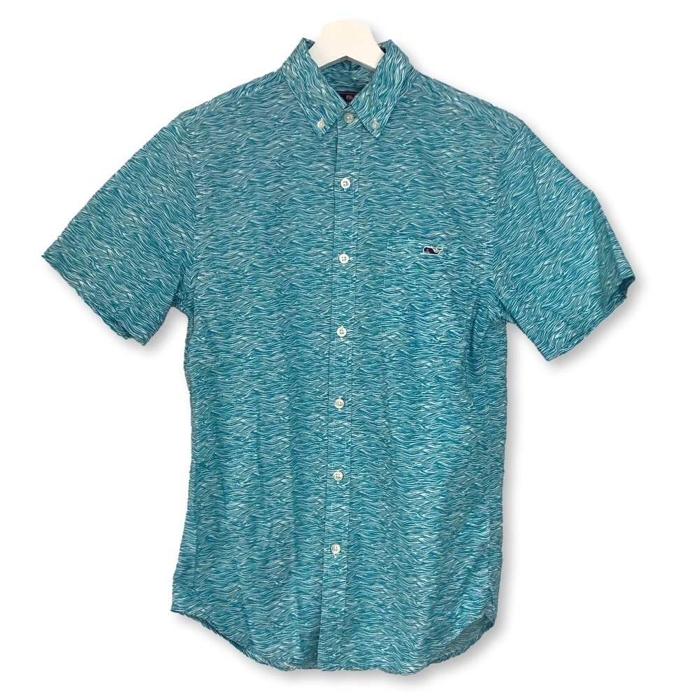 Vineyard Vines Mens Slim Fit Tucker Shirt Blue XS